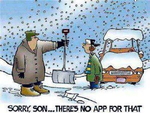 snowblower cartoon