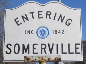 Entering Somerville sign