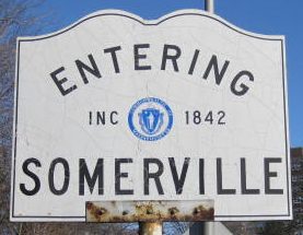 Entering Somerville sign