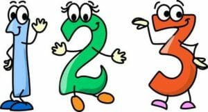 cartoon numbers