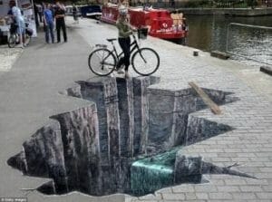 hole in the sidewalk