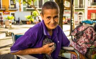 woman in wheelchair